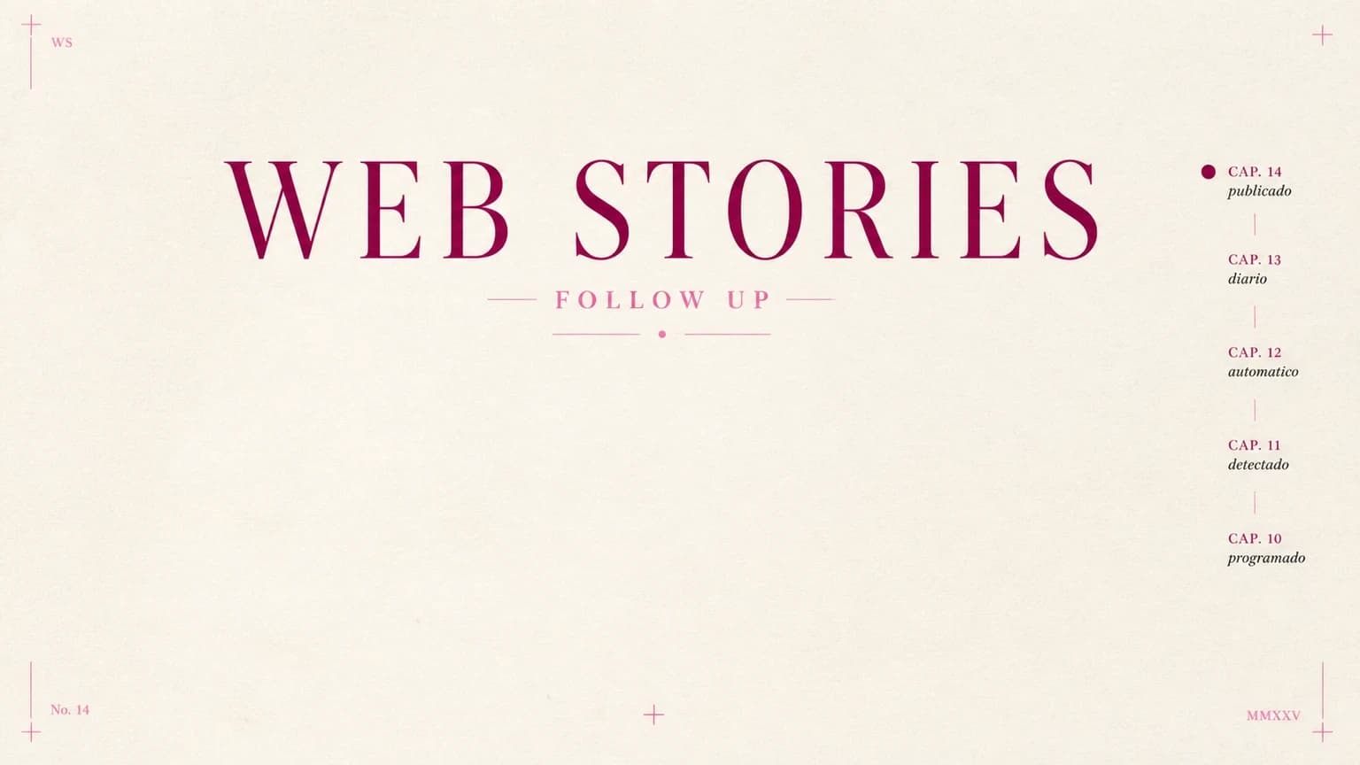 The captured Web Stories Follow Up Add Novel form.